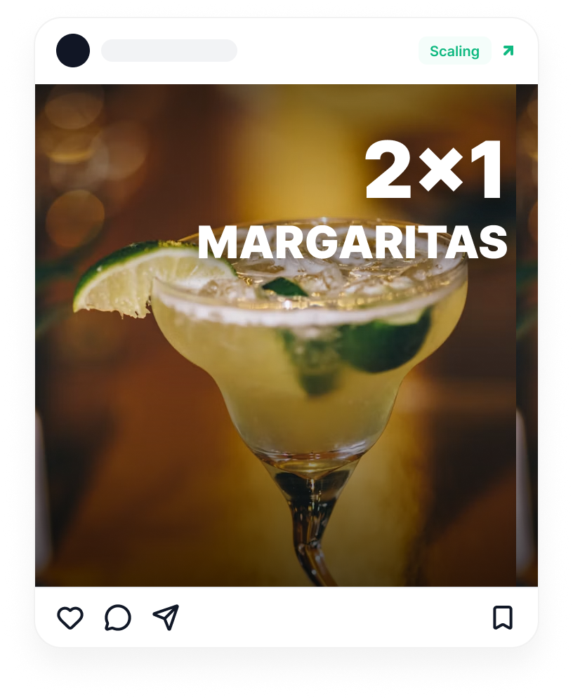 Instagram ad mockup for a pendant lighting collection